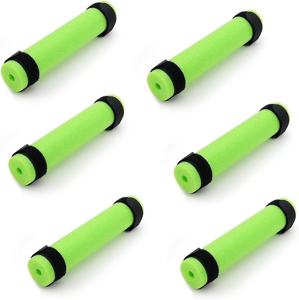 6 Pack Fishing Rod Floats for Kayaking Floaters Poles Propel Paddle Gear Foam Rod Floaties for Boats and Kayaks