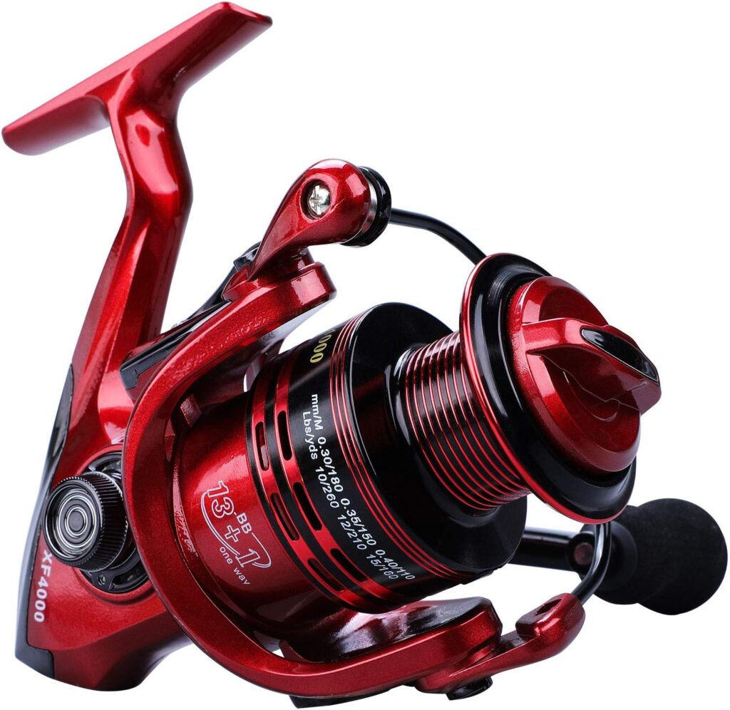 YONGZHI Fishing Reels,13+1BB Light Weight and Ultra Smooth Powerful Spinning Reels for Saltwater and Freshwater Fishing