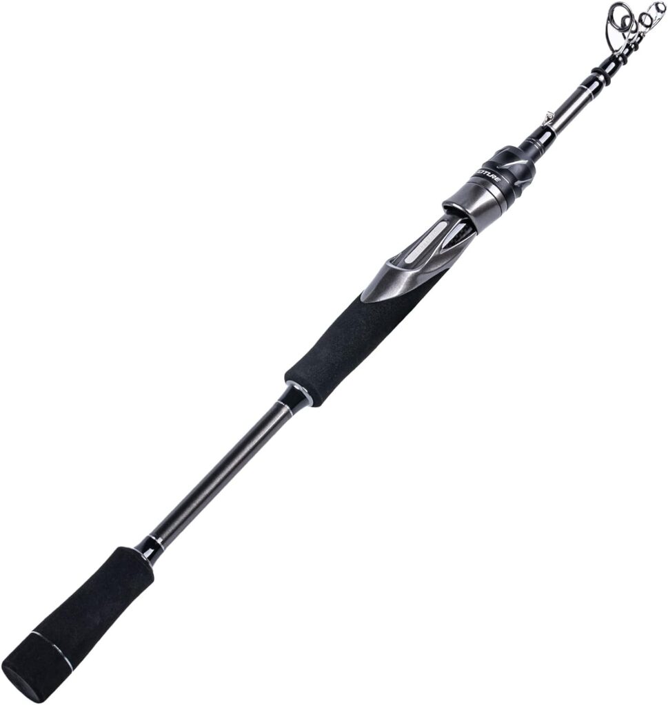 Goture Telescopic Fishing Rod, IM7 Sensitive Graphite Composite Blank, Easy to Travel, Packs to Just 19 in Length, Stainless Guides and Ceramic Rings, EVA Grip Telescopic Travel rods