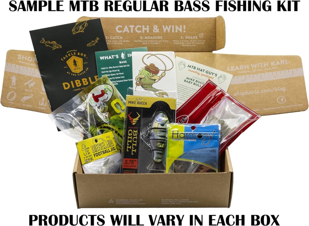 Catch Co Mystery Tackle Box Freshwater Largemouth and Smallmouth Bass Lures Fishing Kit