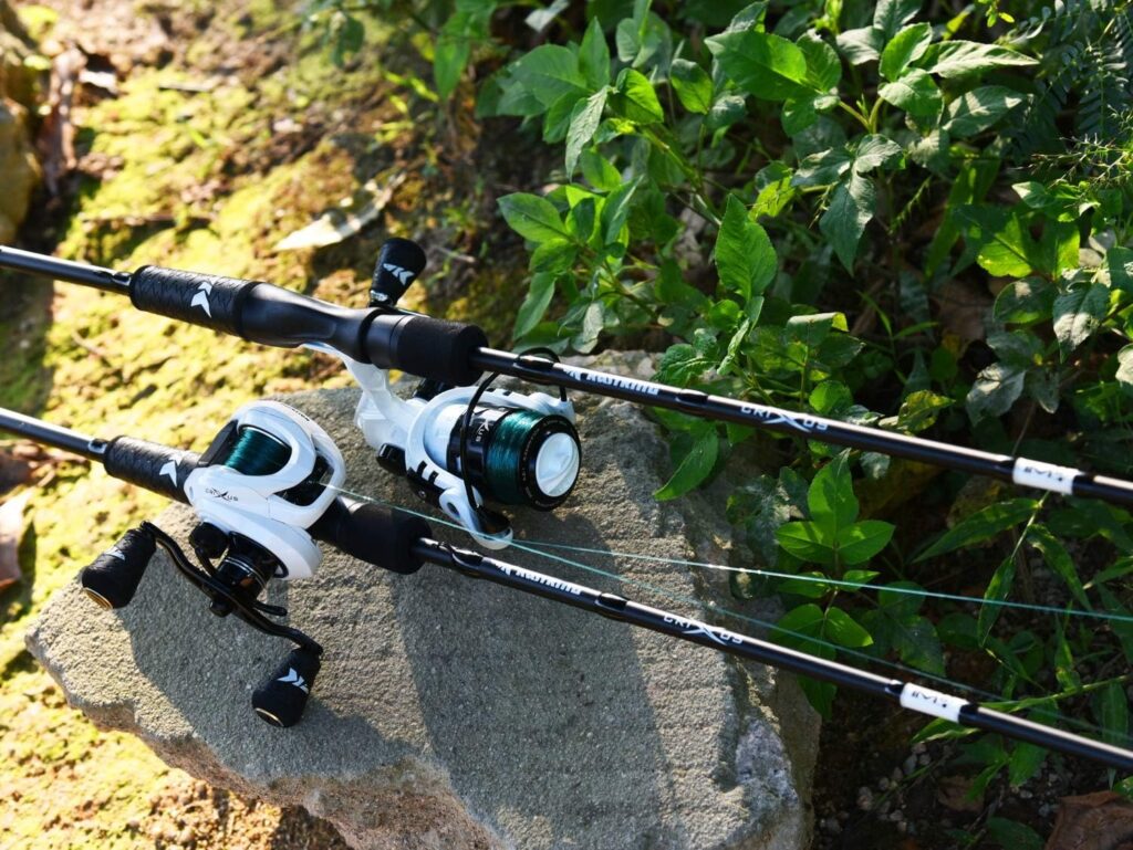 KastKing Crixus Fishing Rod and Reel Combo, Baitcasting Combo, IM6 Graphite Blank Rods,SuperPolymer Handle