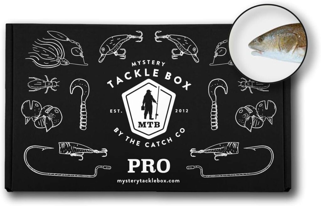 Catch Co Mystery Tackle Box PRO Inshore Saltwater Fishing Kit | Redfish | Striped Bass| Snook | Speckled Trout | Flounder