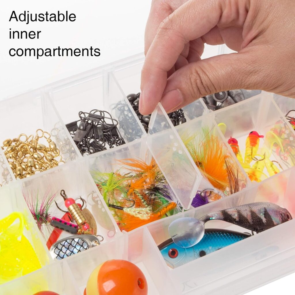 Tackle Box Organizer - Durable Plastic Storage Tacklebox and Craft Supplies by Wakeman.