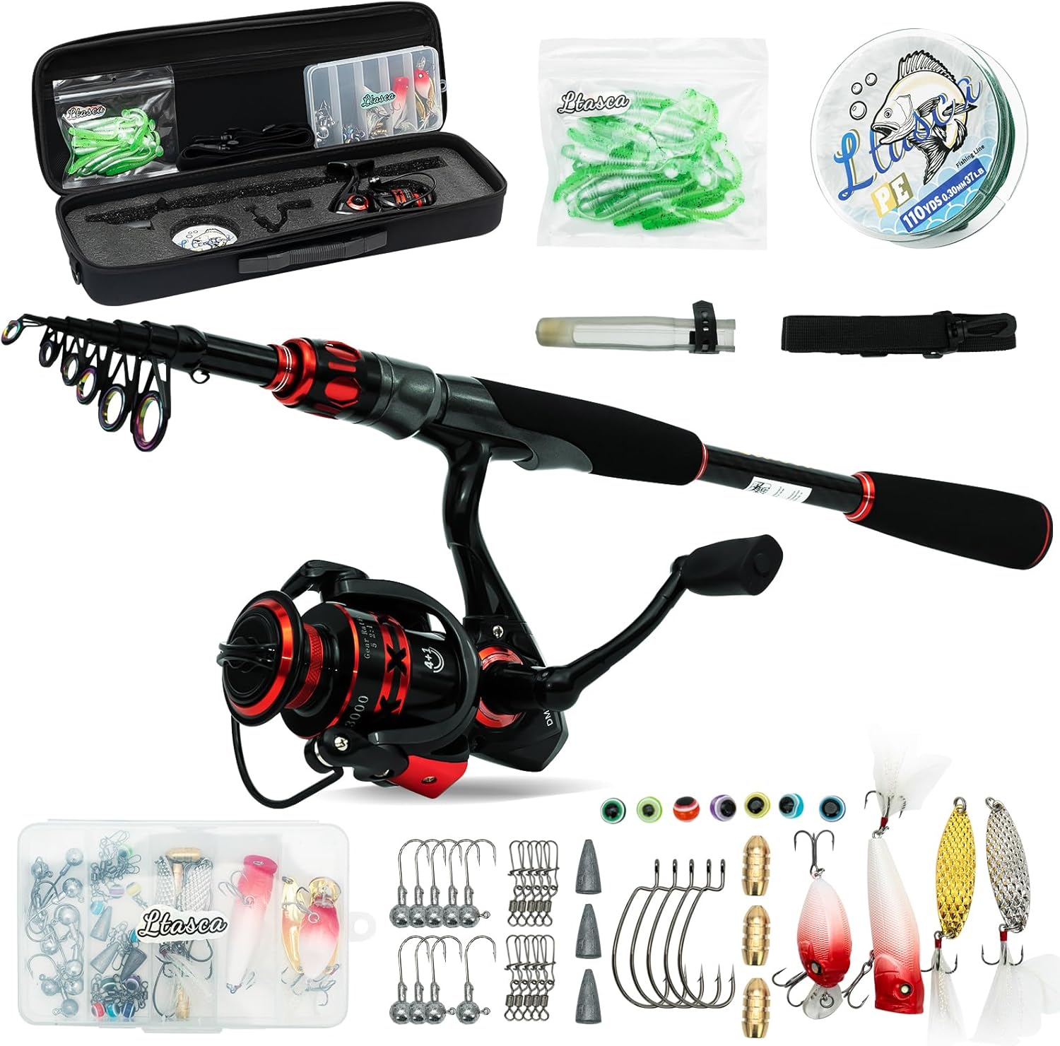 10' Telescopic Fishing Rod & Reel Combo - FISHTECH main image 0