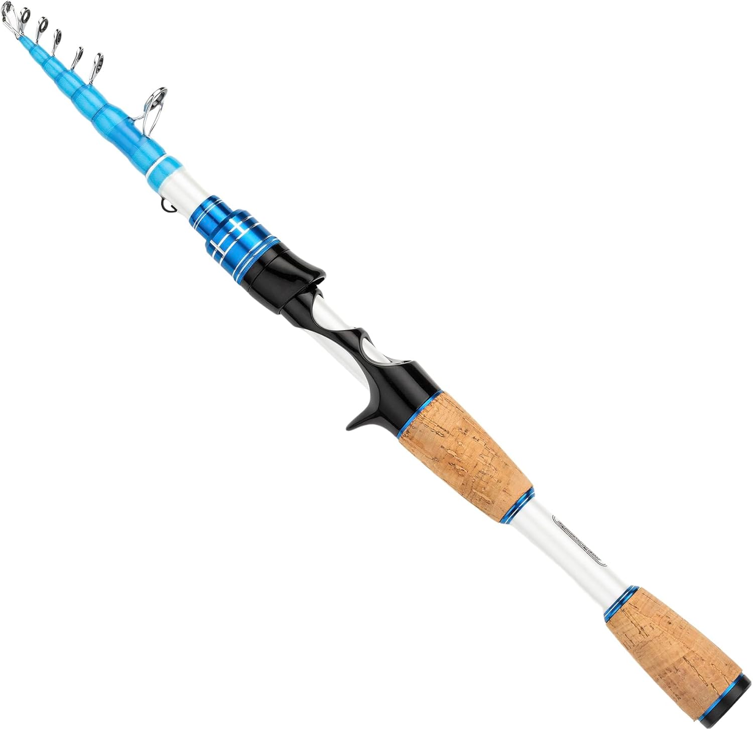 thumbnail interactive-video image 1 of EOW XPEDITE LITE Telescopic Fishing Rod & Reel Combo - 24T Carbon, 5+1BB Spinning Reel, Portable Travel Rod 1 of 2