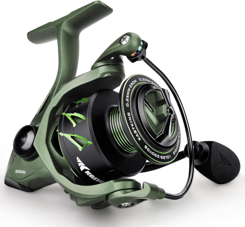 KastKing Spartacus II Fishing Reel - New Spinning Reel – Sealed Carbon Fiber 22LBs Max Drag - 7+1 Stainless BB for Saltwater or Freshwater – Gladiator Inspired Design – Great Features