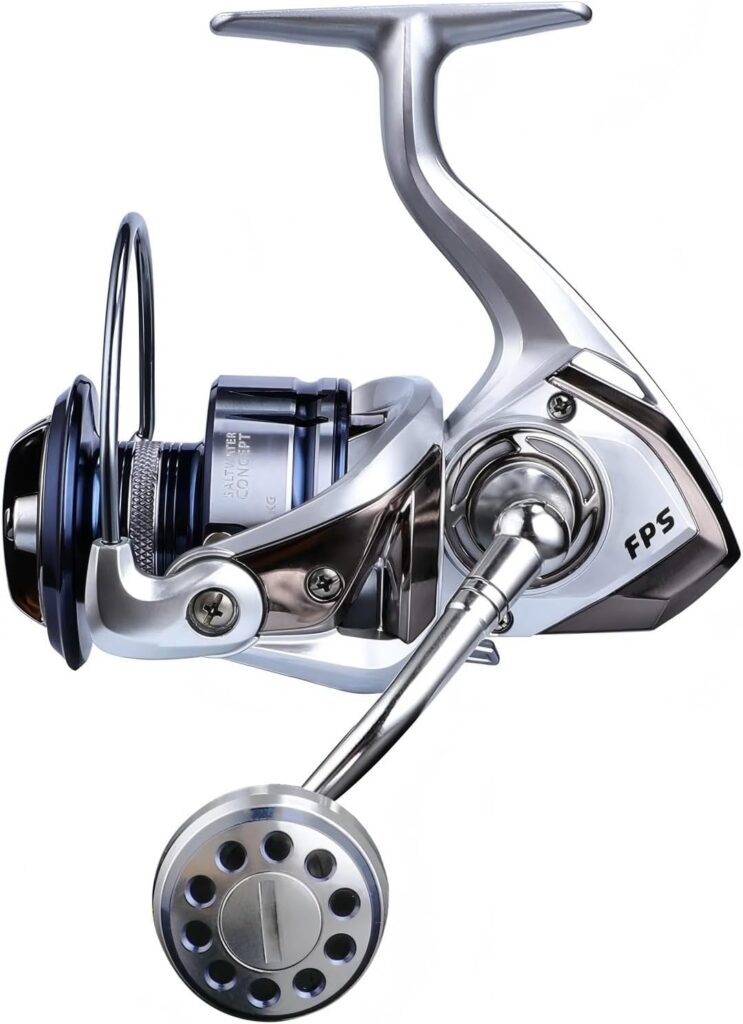 Saltwater Spinning Reel,13+1BB Ultra Smooth Saltwater Fishing Reels,Powerful Carbon Drag,CNC Aluminum Spool  Handle