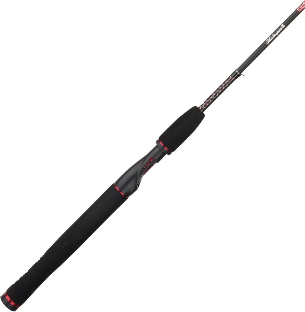 Ugly Stik 6’6” GX2 Spinning Rod, Three Piece Spinning Rod, 6-15lb Line Rating, Medium Rod Power, Moderate Fast Action, 1/8-5/8 oz. Lure Rating