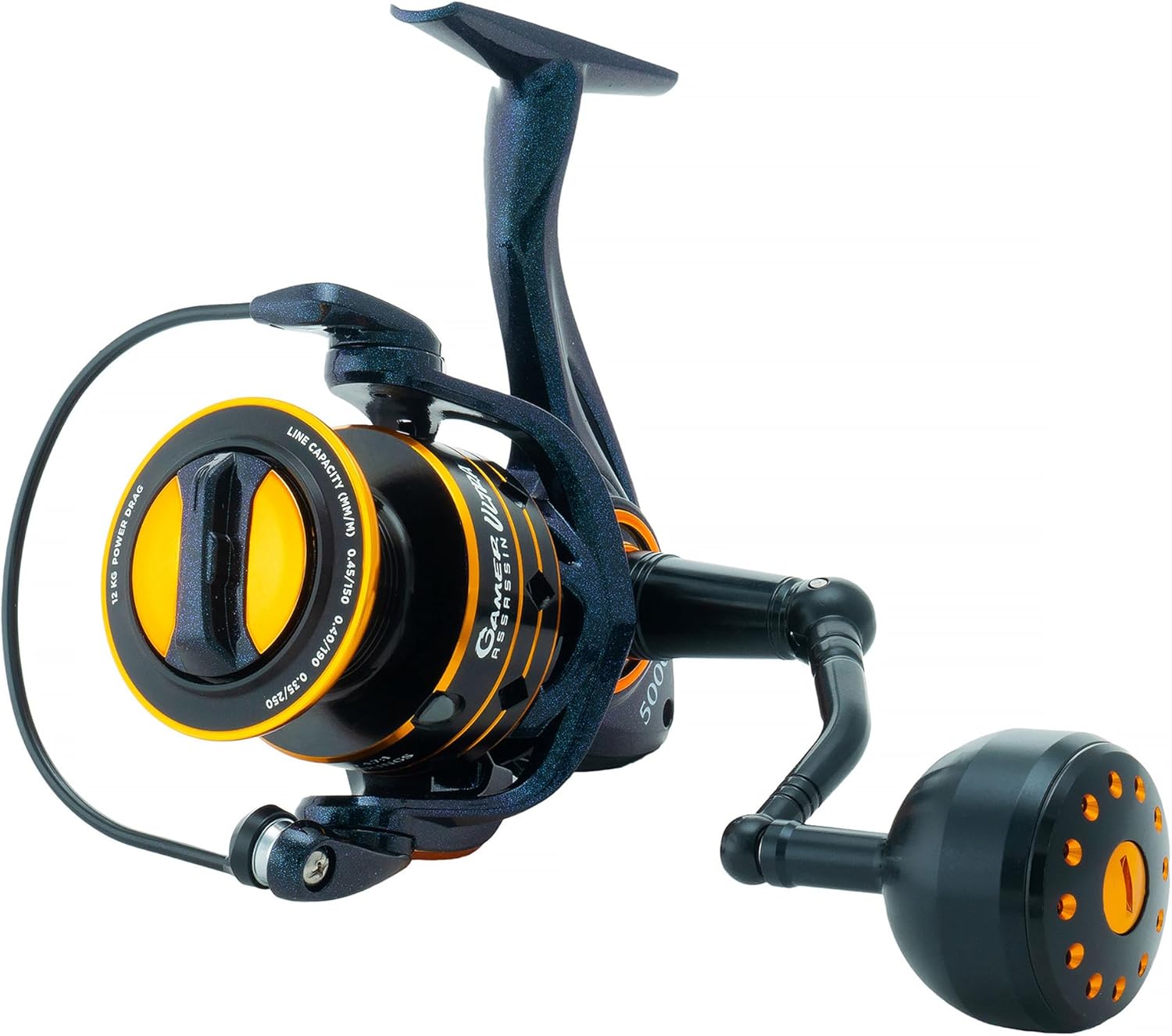 Saltwater Spinning Reel Assassin Ultra Spinning Fishing Reel Smooth 26lb Drag, Saltwater & Freshwater Ready, Sizes 1000 To 5000 Saltwater Spinning Reel Assassin Ultra Spinning Fishing Reel Smooth 26lb Drag, Saltwater & Freshwater Ready, Sizes 1000 To 5000