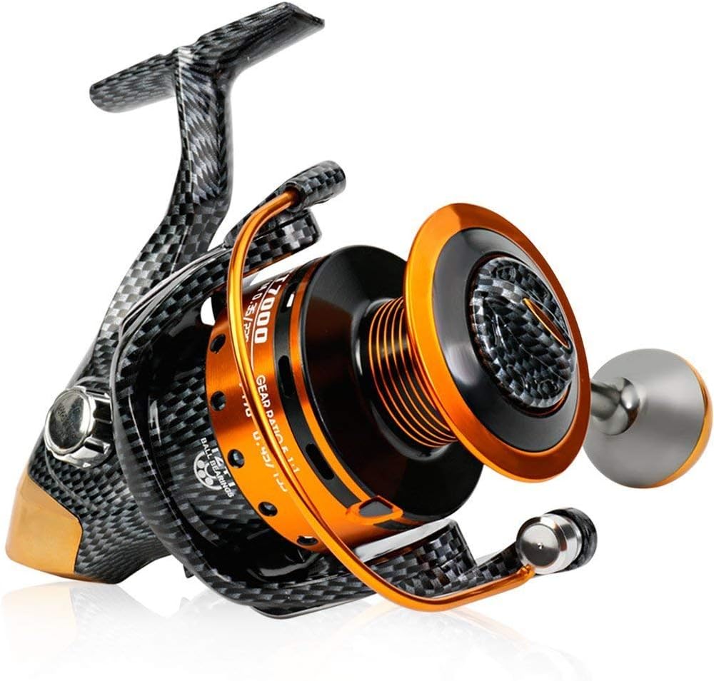 Fishing Reels- 12+1 BB, Light and Smooth Spinning Reels, Powerful Carbon Fiber Drag, Saltwater and Freshwater Fishing