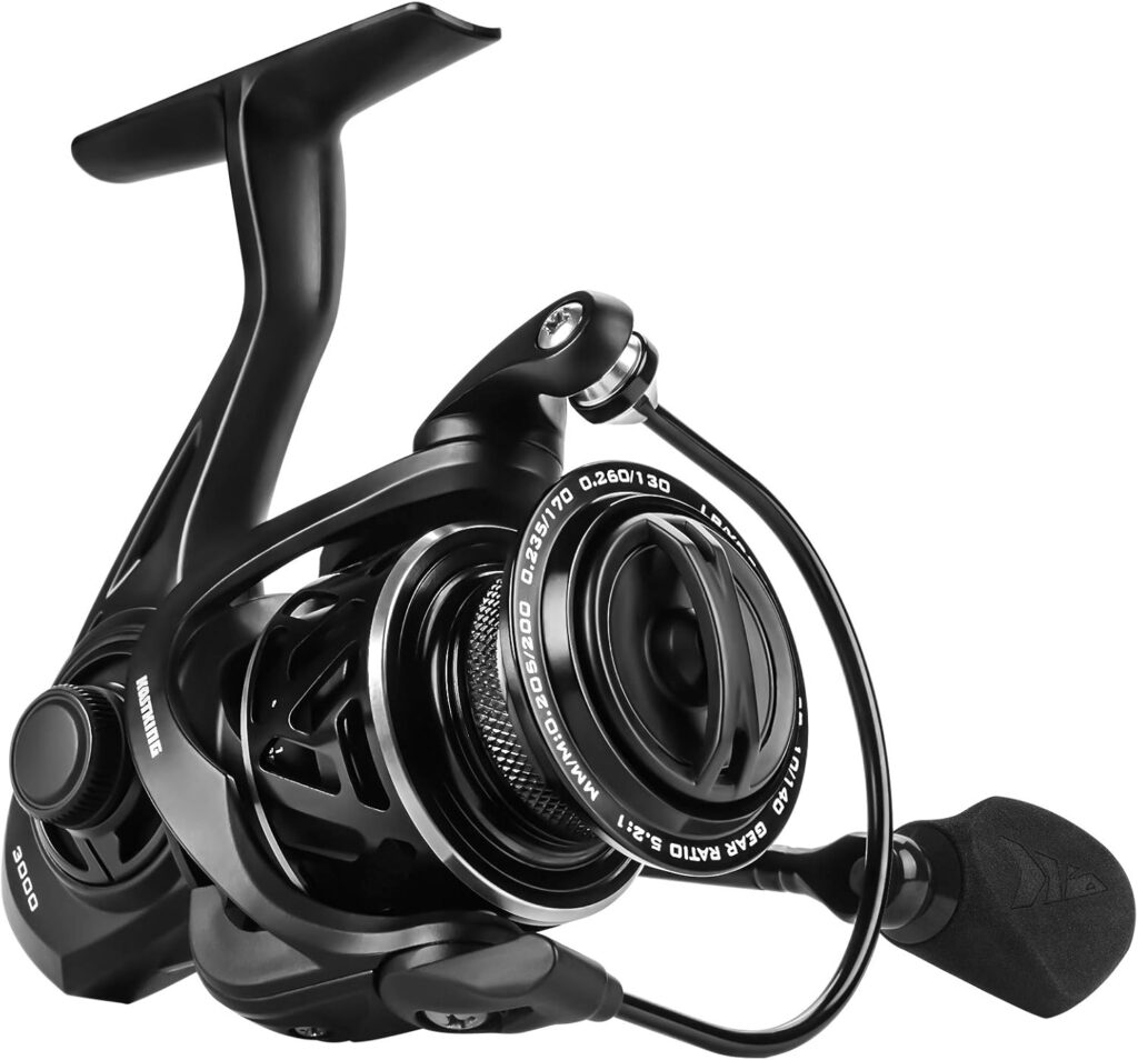 KastKing Zephyr Spinning Reel – Fresh and Saltwater Fishing Reel – 7+1 Stainless Steel Ball Bearings – Up to 22 Lbs Carbon Fiber Drag - Oversized Stainless Steel Main Shaft – Aluminum Spool