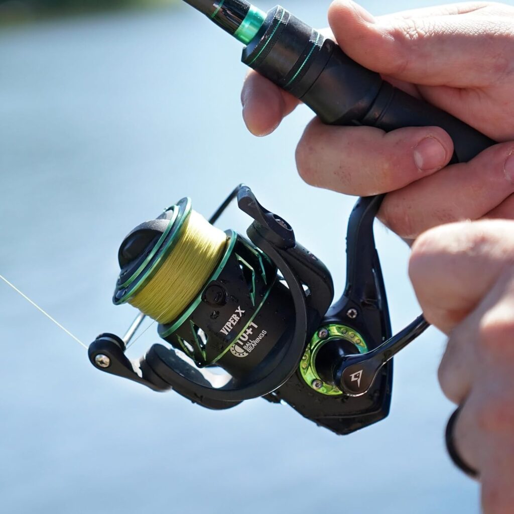 Piscifun Viper X Spinning Reels, Carbon Fiber 33LBs Max Drag, 10+1 Shielded BB, Saltwater Freshwater Spinning Fishing Reel, 5.2:1/6.2:1, 500, 1000, 2000, 3000, 4000, 5000 Series