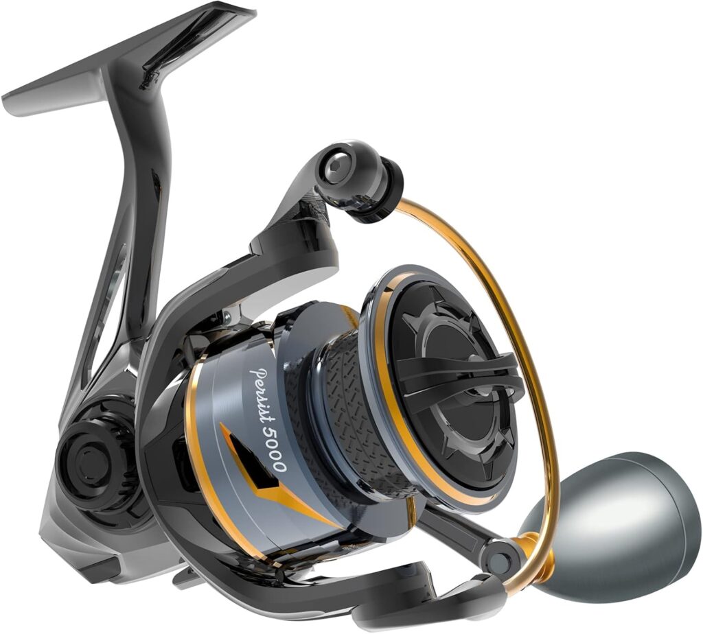 Tempo Persist Spinning Reel - Saltwater and Freshwater Fishing Reels, Aluminum Body with 7+1 BB, 30.9 LBs Max Drag Carbon Washer, Ultra Smooth Fishing Reel for Trout Catfish Bass