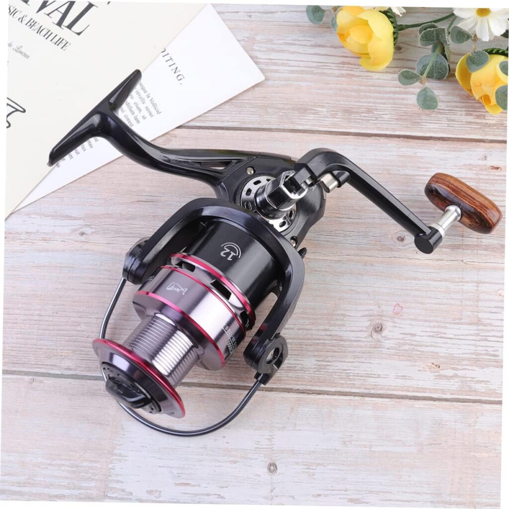 Upgrade Version Hc6000 Fishing Reel Fishing Wire Wheel 16.3x15.8x9.7cm 8kg Drag Comfortable Wooden Rocker