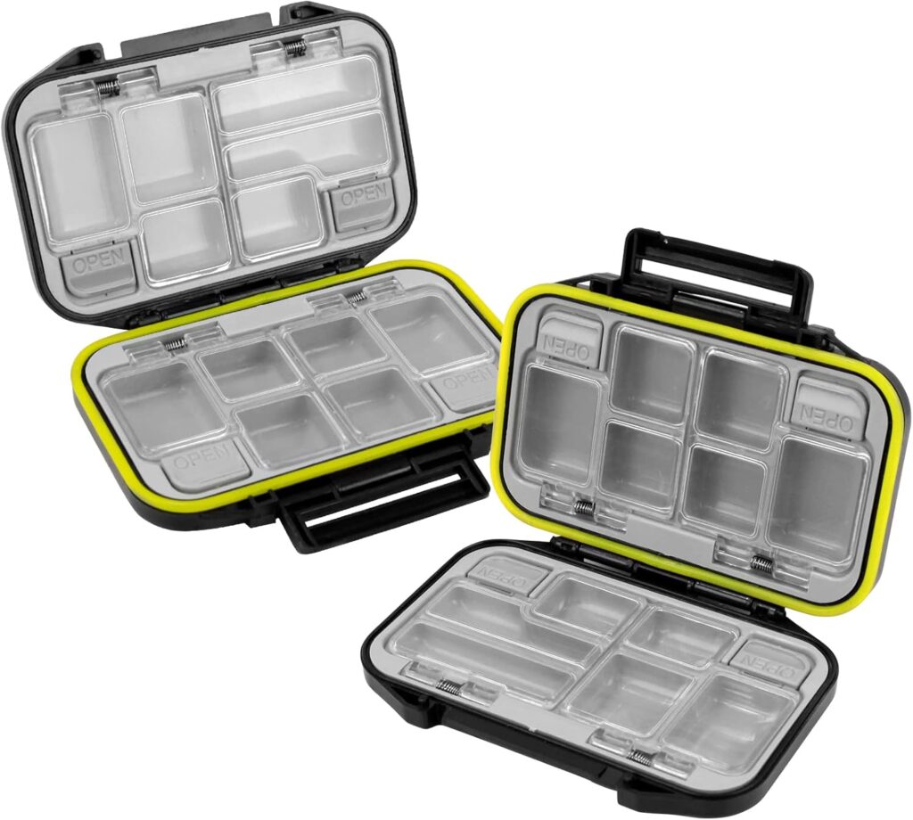 Guyuyii Small Tackle Box - Waterproof, Double-Sided Organizer for Fishing Trips and Outdoor Adventures - Perfect for Anglers, Fishermen, and Fishing Enthusiasts
